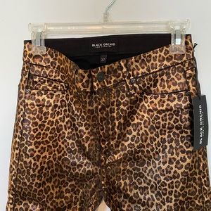 Black Orchid Leopard print skinny jean